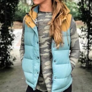 Patagonia Bivy Puffer Vest Shadow Blue NWOT US S